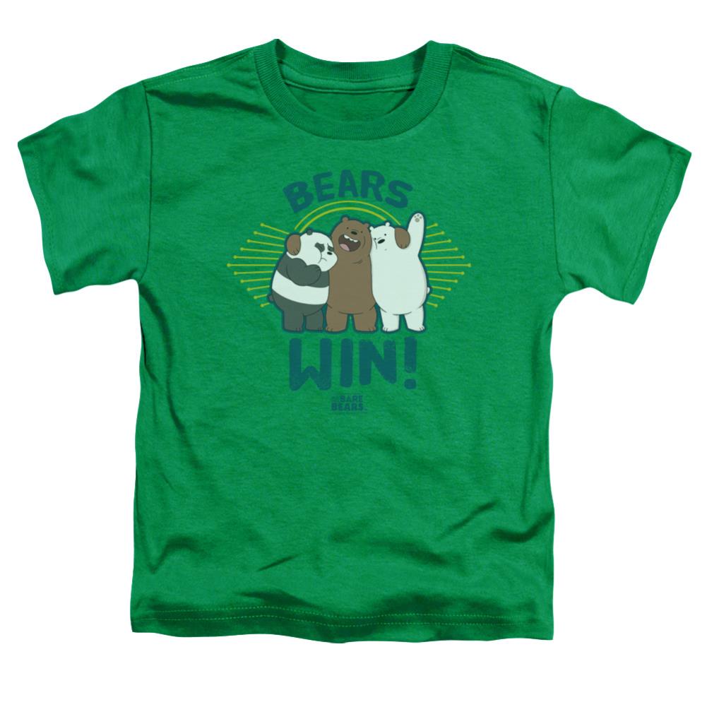 We Bare Bears Bears Win Toddler 18/1 Cotton Short-Sleeve T-Shirt