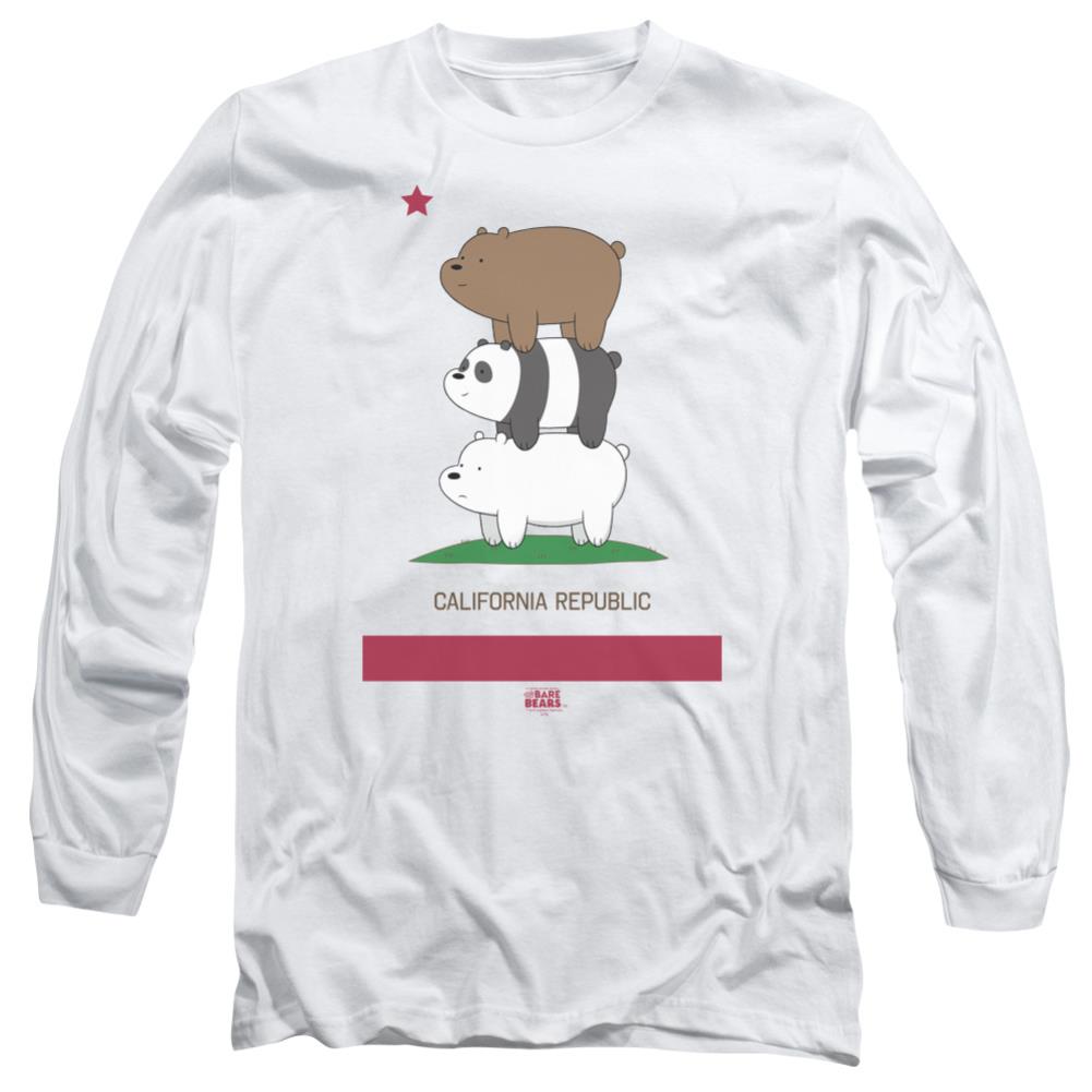 We Bare Bears Cali Stack Men's 18/1 Cotton Long-Sleeve T-Shirt