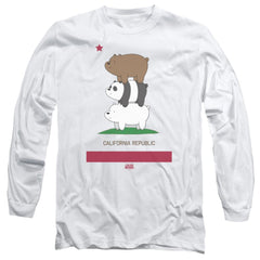 We Bare Bears Cali Stack Men's 18/1 Cotton Long-Sleeve T-Shirt
