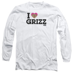 We Bare Bears Heart Grizz Men's 18/1 Cotton Long-Sleeve T-Shirt