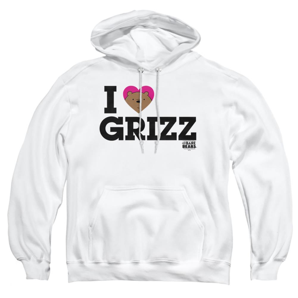 We Bare Bears Heart Grizz Men's Pull-Over 75 25 Poly Hoodie