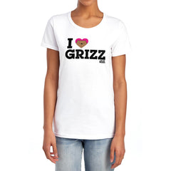 We Bare Bears Heart Grizz Women's 18/1 Cotton Short-Sleeve T-Shirt