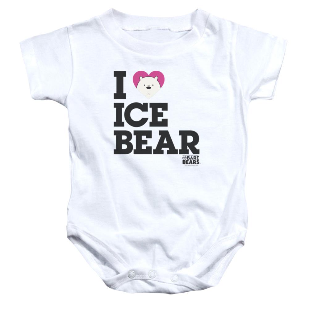 We Bare Bears Heart Ice Bear Infant's Cotton SS Snapsuit