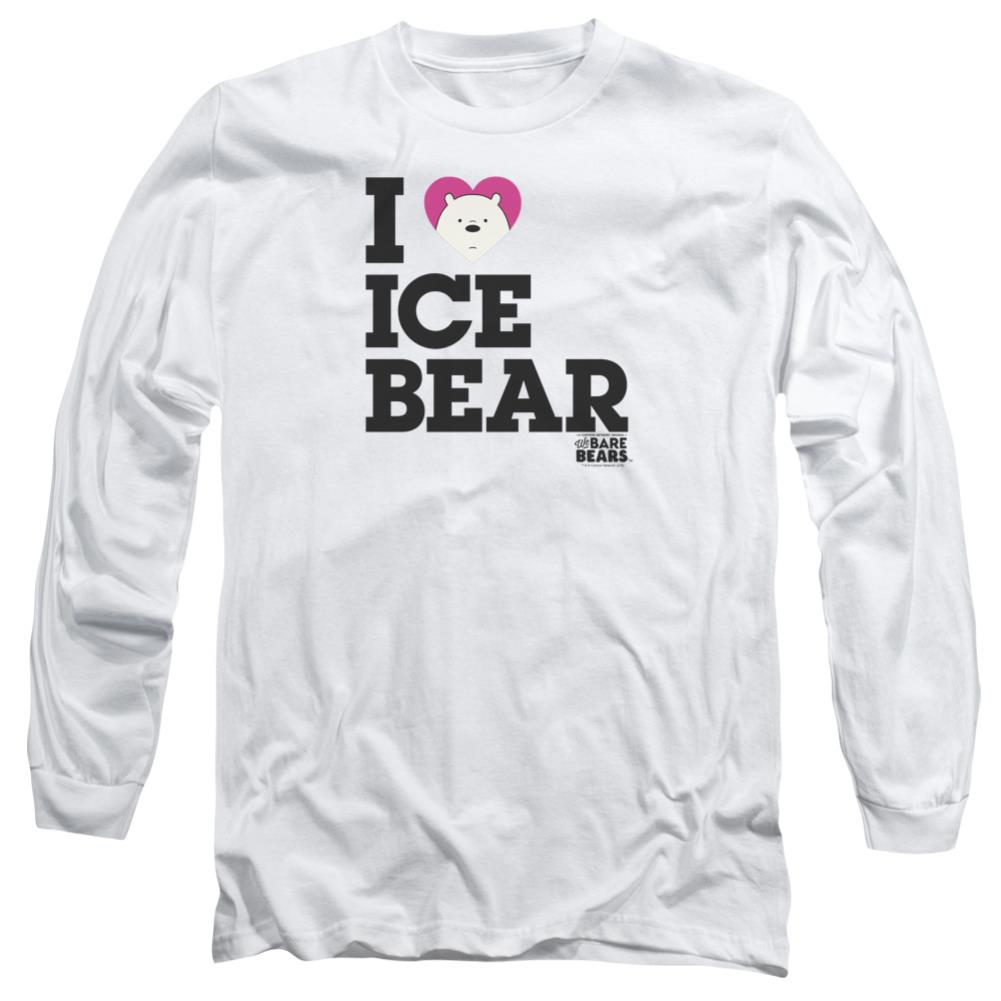 We Bare Bears Heart Ice Bear Men's 18/1 Cotton Long-Sleeve T-Shirt