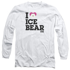 We Bare Bears Heart Ice Bear Men's 18/1 Cotton Long-Sleeve T-Shirt