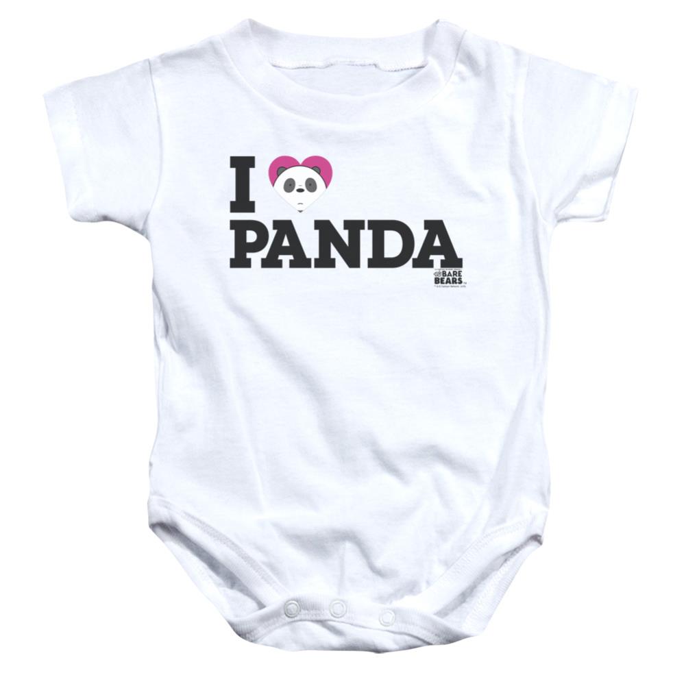 We Bare Bears Heart Panda Infant's Cotton SS Snapsuit
