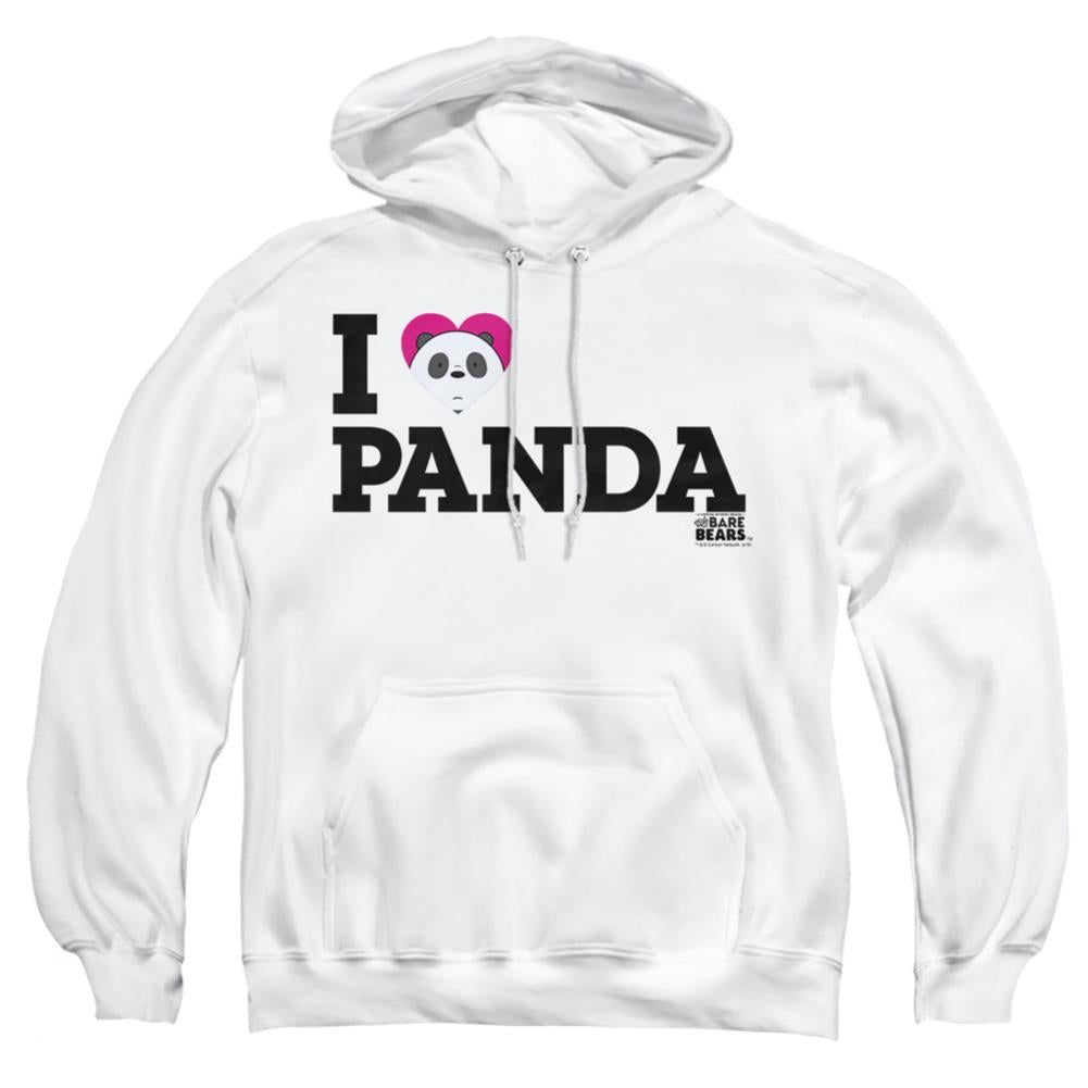 We Bare Bears Heart Panda Men's Pull-Over 75 25 Poly Hoodie