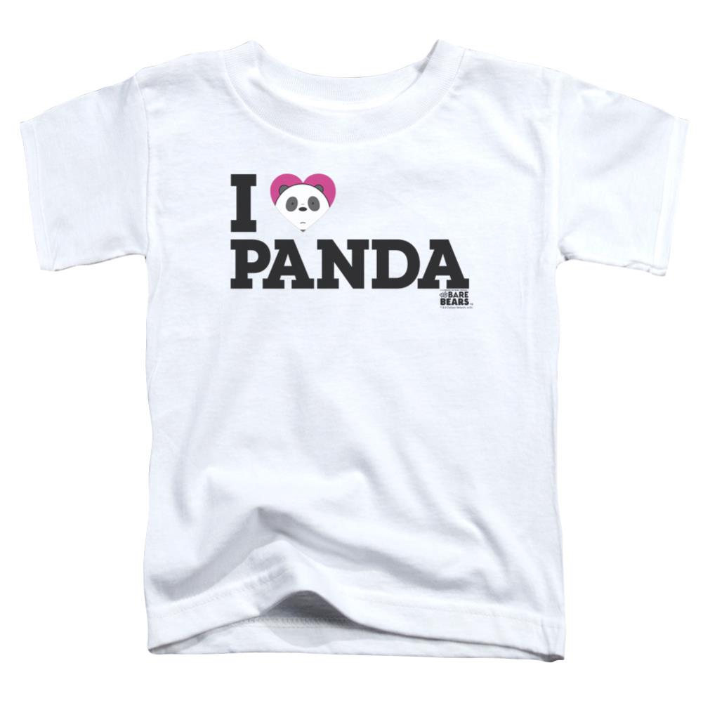 We Bare Bears Heart Panda Toddler 18/1 Cotton Short-Sleeve T-Shirt