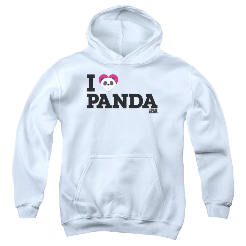 We Bare Bears Heart Panda Youth Cotton Poly Pull-Over Hoodie