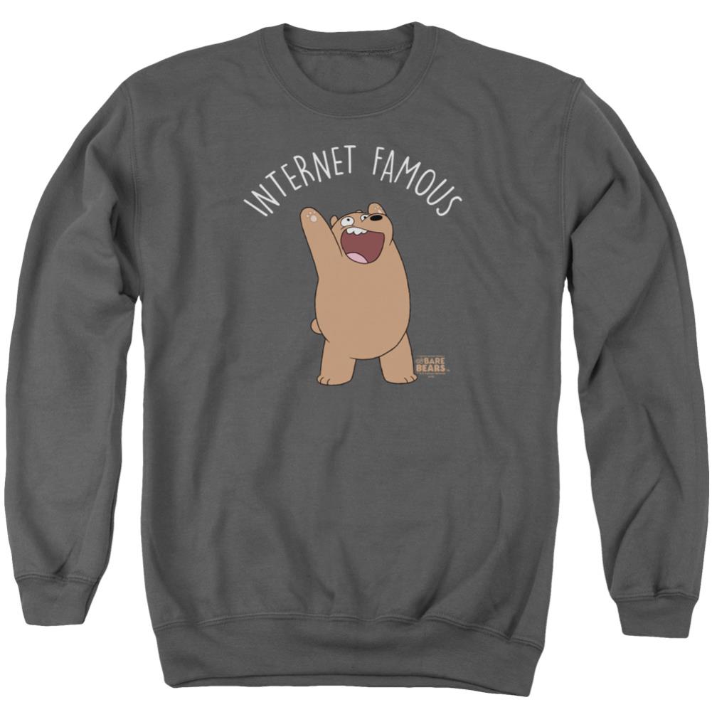 We Bare Bears Internet Famous Men's Crewneck 50 50 Poly Long-Sleeve T-Shirt