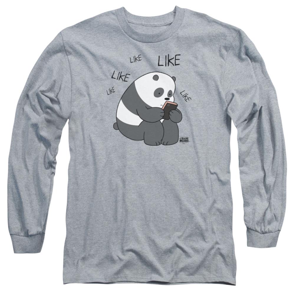 We Bare Bears Like Like Like Men's 18/1 Cotton Long-Sleeve T-Shirt