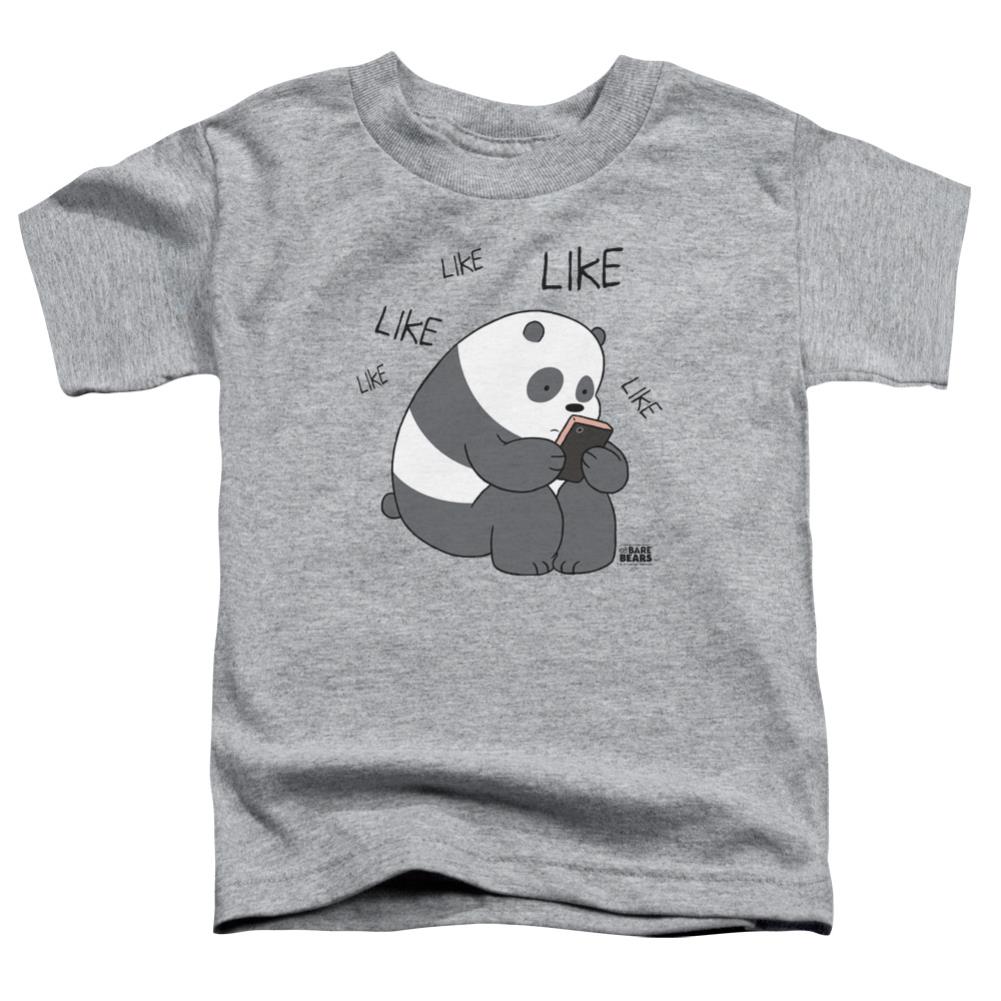 We Bare Bears Like Like Like Toddler 18/1 Cotton Short-Sleeve T-Shirt