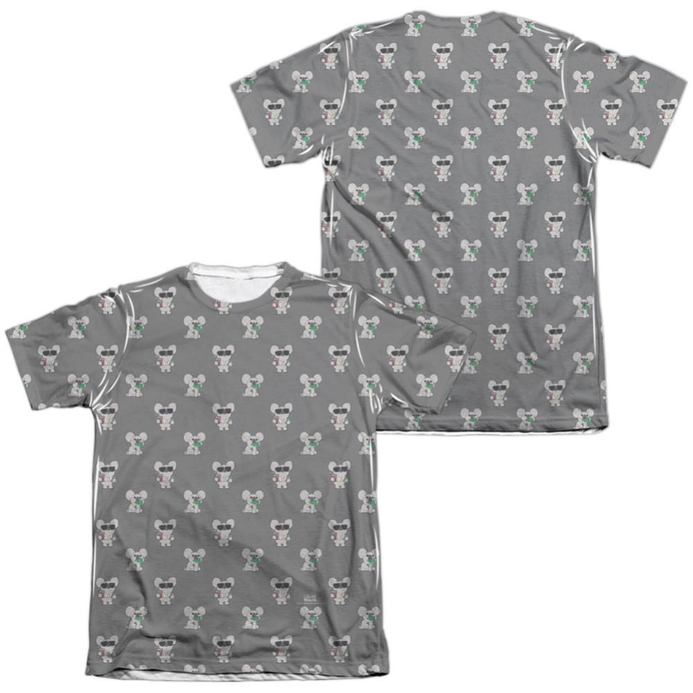 We Bare Bears Nom Nom (Front/Back Print) Men's Regular Fit Poly Cotton Short-Sleeve T-Shirt