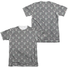 We Bare Bears Nom Nom (Front/Back Print) Men's Regular Fit Poly Cotton Short-Sleeve T-Shirt