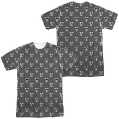 We Bare Bears Nom Nom (Front/Back Print) Men's Regular Fit Polyester Short-Sleeve T-Shirt