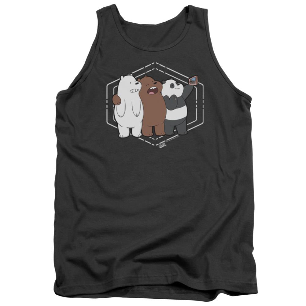 We Bare Bears Selfie Men's 18/1 Cotton Tank Top