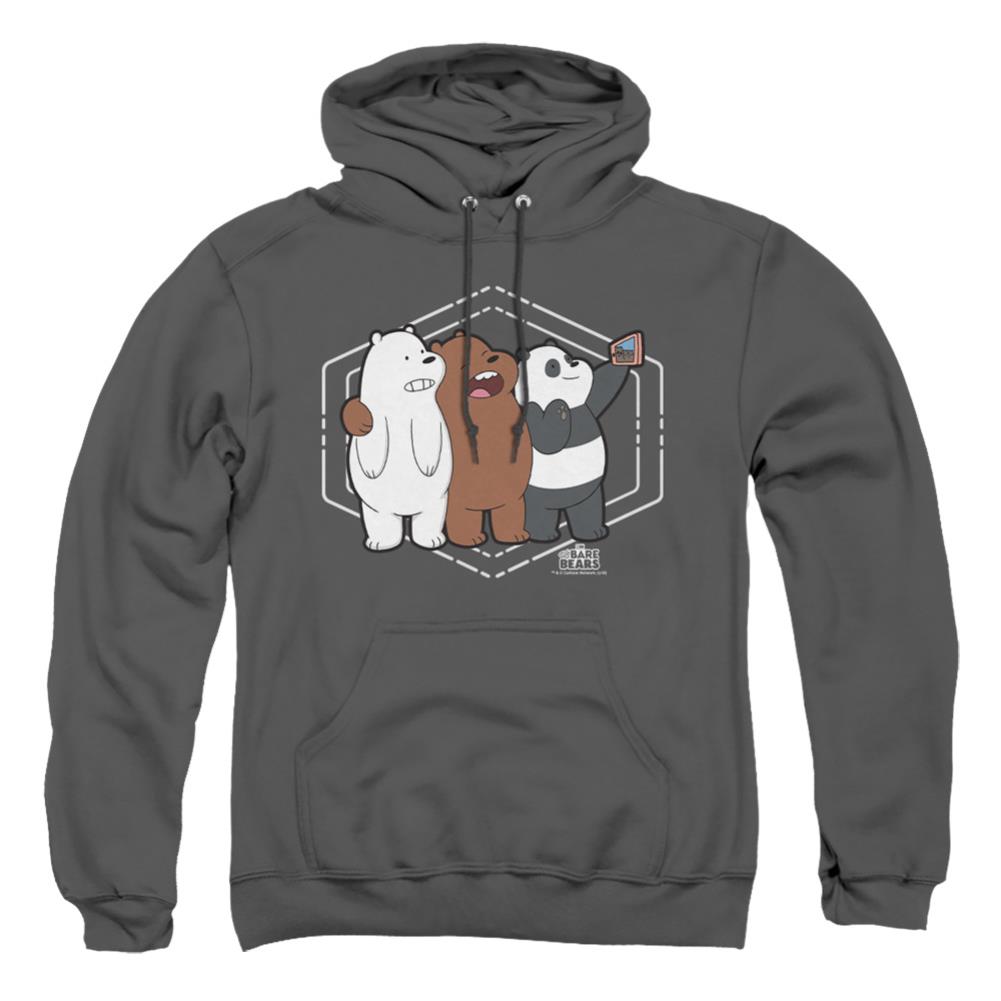 We Bare Bears Selfie Men's Pull-Over 75 25 Poly Hoodie