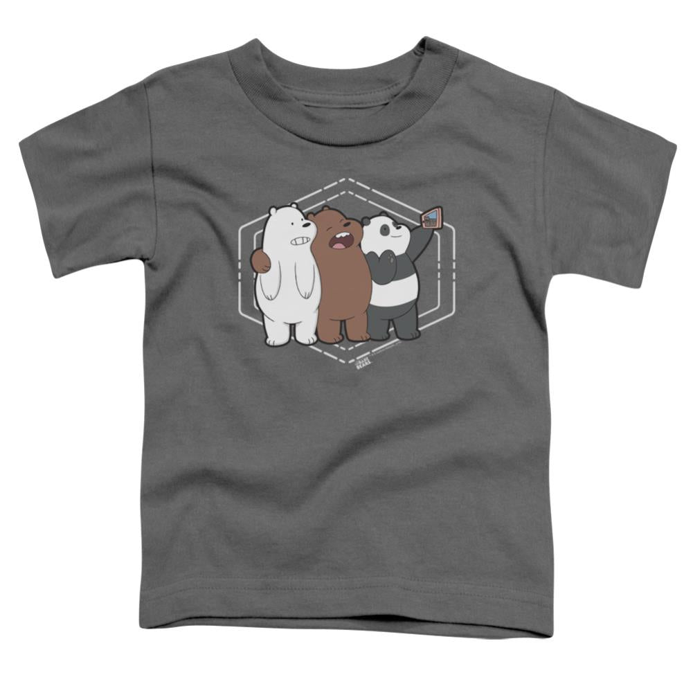 We Bare Bears Selfie Toddler 18/1 Cotton Short-Sleeve T-Shirt