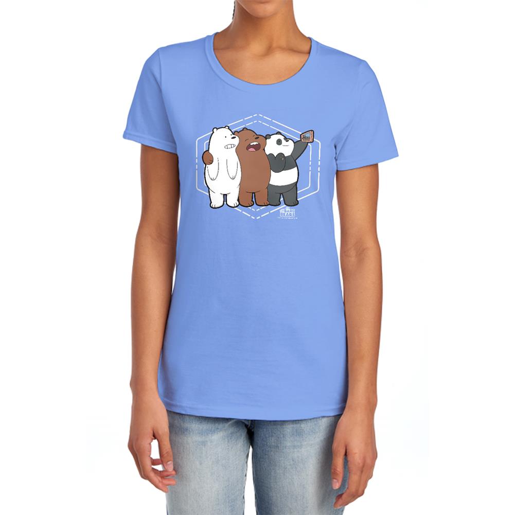 We Bare Bears Selfie Women's 18/1 Cotton Short-Sleeve T-Shirt