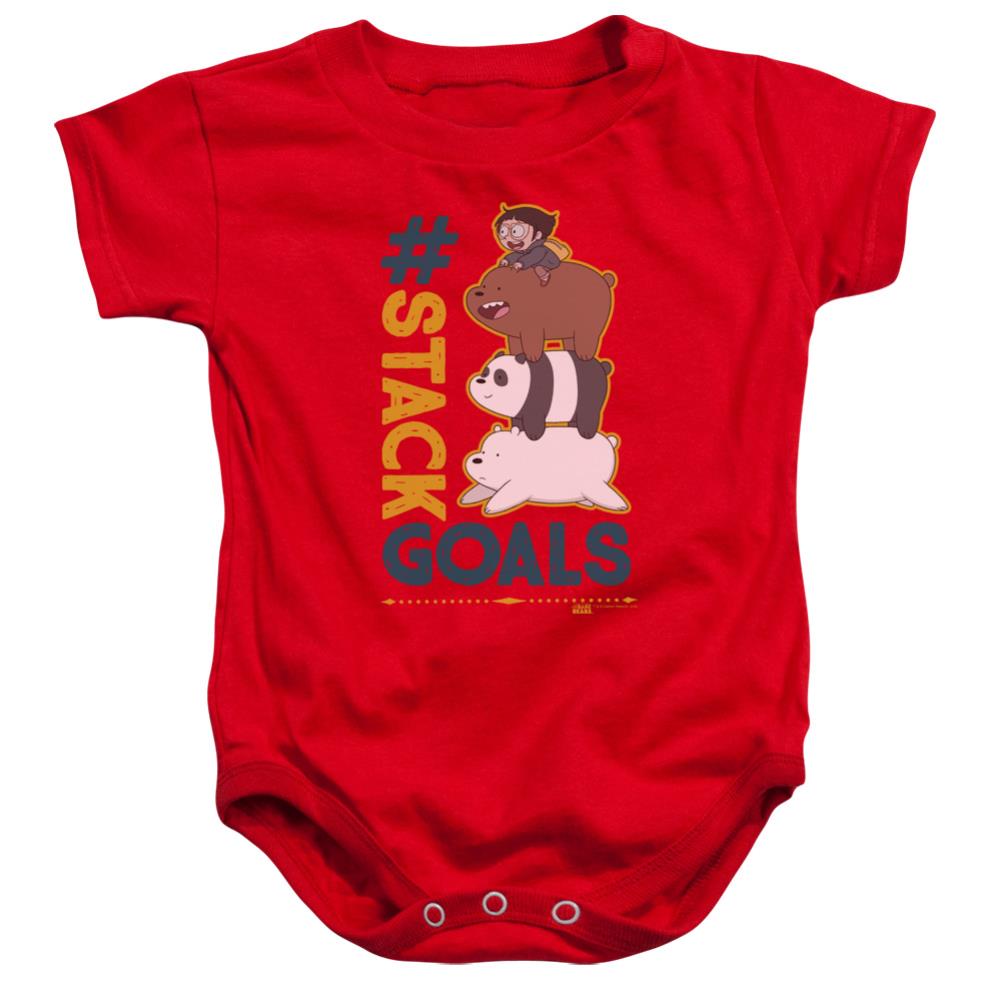 We Bare Bears Stack Goals Infant's Cotton SS Snapsuit