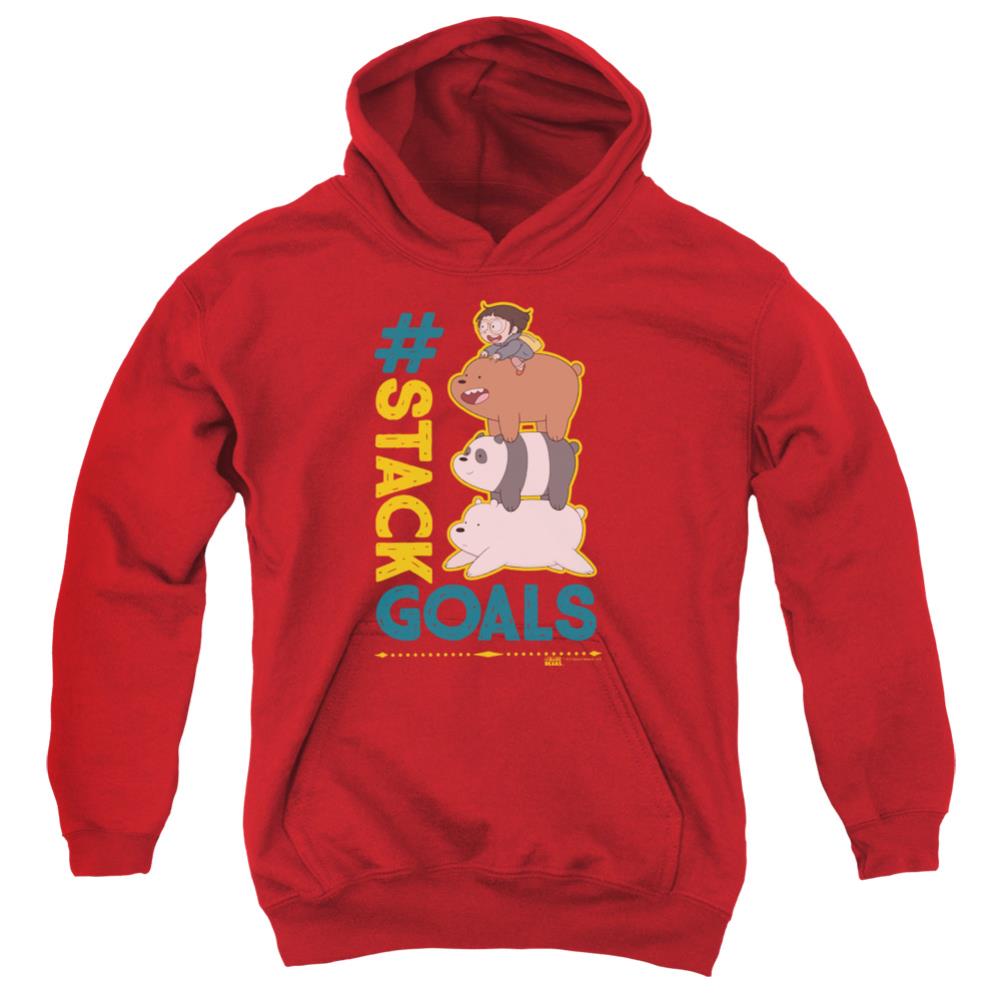We Bare Bears Stack Goals Youth Cotton Poly Pull-Over Hoodie