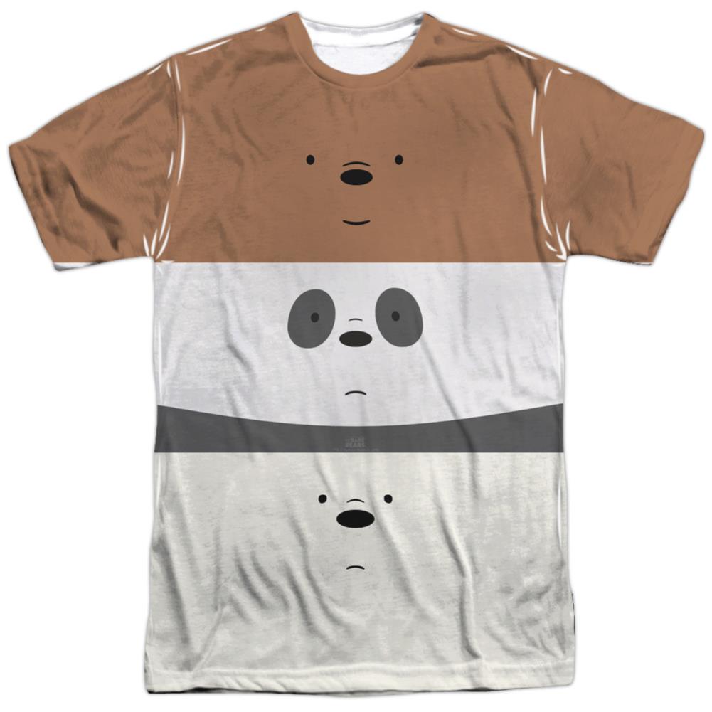 We Bare Bears Stack Men's Regular Fit Polyester Short-Sleeve T-Shirt