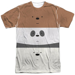 We Bare Bears Stack Men's Regular Fit Polyester Short-Sleeve T-Shirt