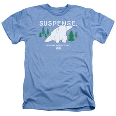 We Bare Bears Suspense Men's 30/1 Heather 60 40 Poly Short-Sleeve T-Shirt