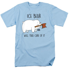 We Bare Bears Take Care Of It Men's 18/1 Cotton Short-Sleeve T-Shirt