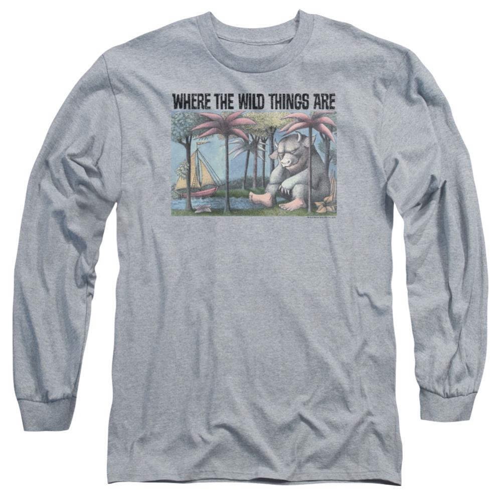 Where The Wild Things Are Cover Art Men's 18/1 Cotton Long-Sleeve T-Shirt