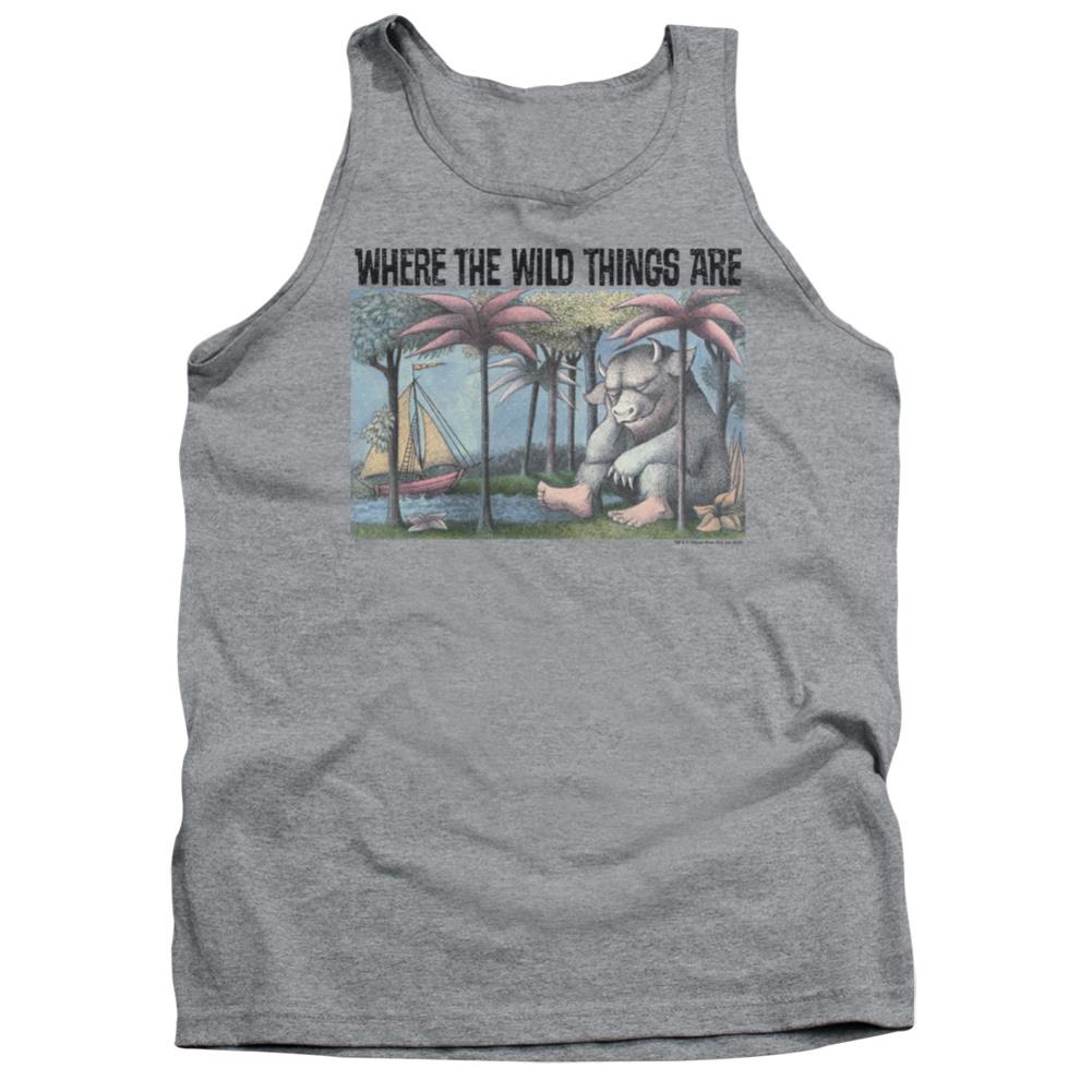 Where The Wild Things Are Cover Art Men's 18/1 Cotton Tank Top