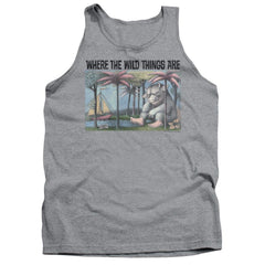 Where The Wild Things Are Cover Art Men's 18/1 Cotton Tank Top