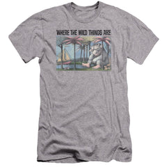 Where The Wild Things Are Cover Art Men's Ultra-Soft 30/1 Cotton Slim Short-Sleeve T-Shirt