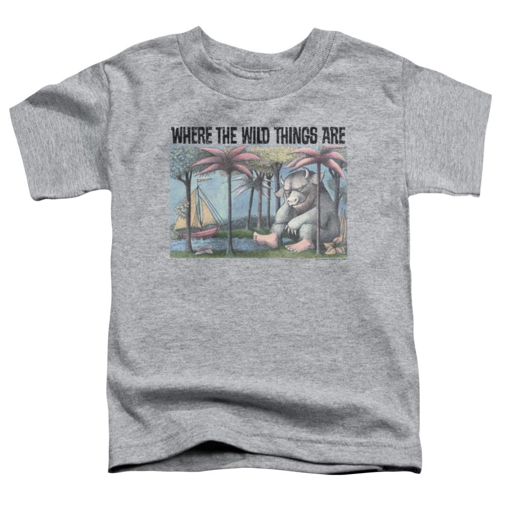 Where The Wild Things Are Cover Art Toddler 18/1 Cotton Short-Sleeve T-Shirt