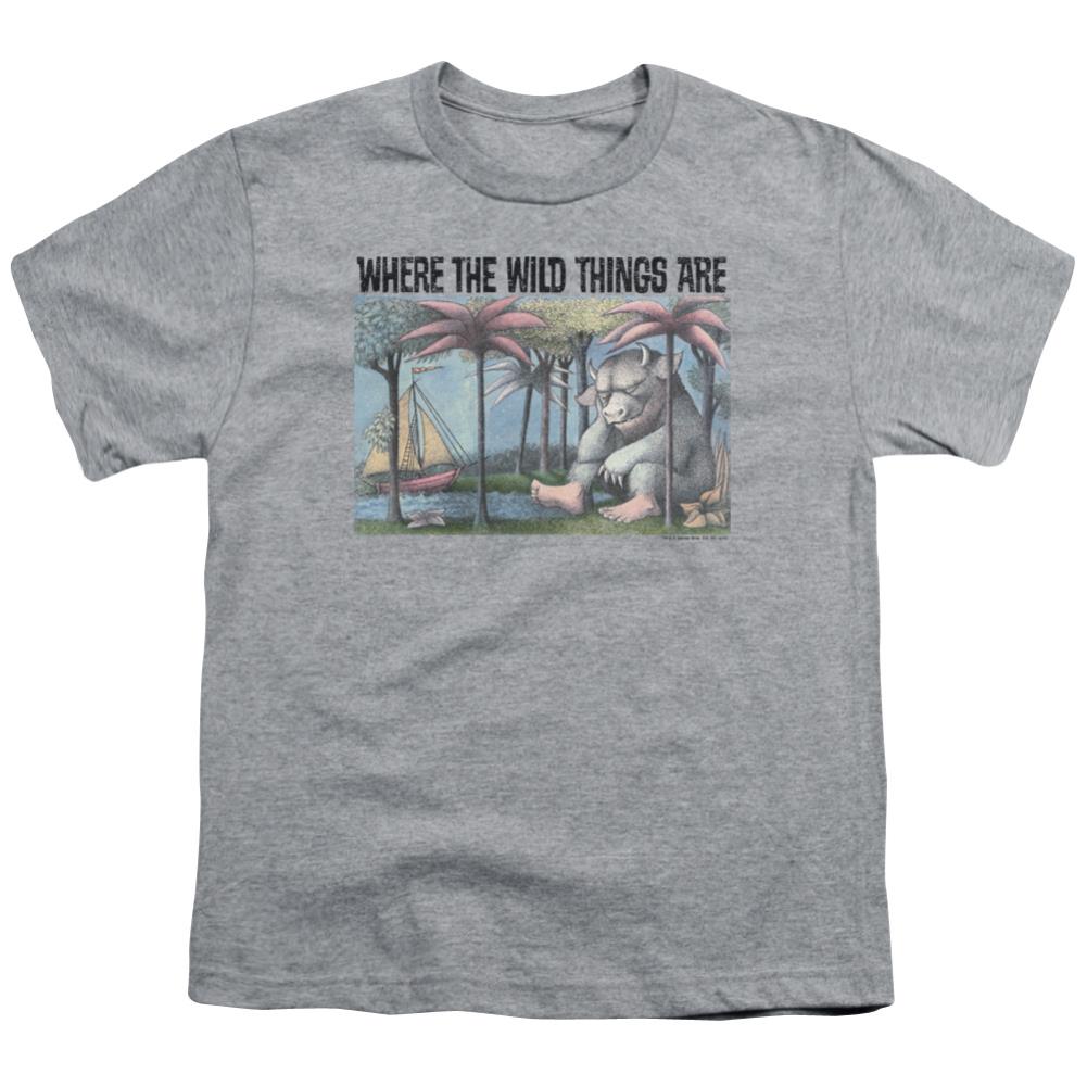 Where The Wild Things Are Cover Art Youth 18/1 100% Cotton Short-Sleeve T-Shirt