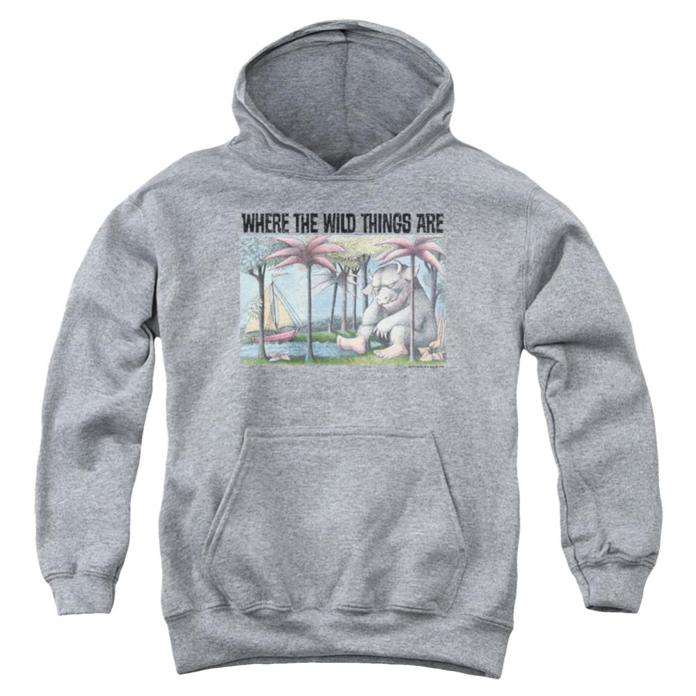 Where The Wild Things Are Cover Art Youth Cotton Poly Pull-Over Hoodie
