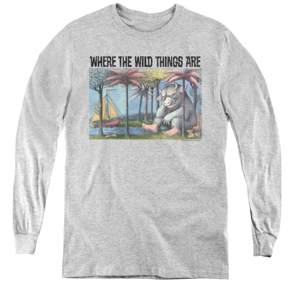 Where The Wild Things Are Cover Art Youth Long-Sleeve T-Shirt