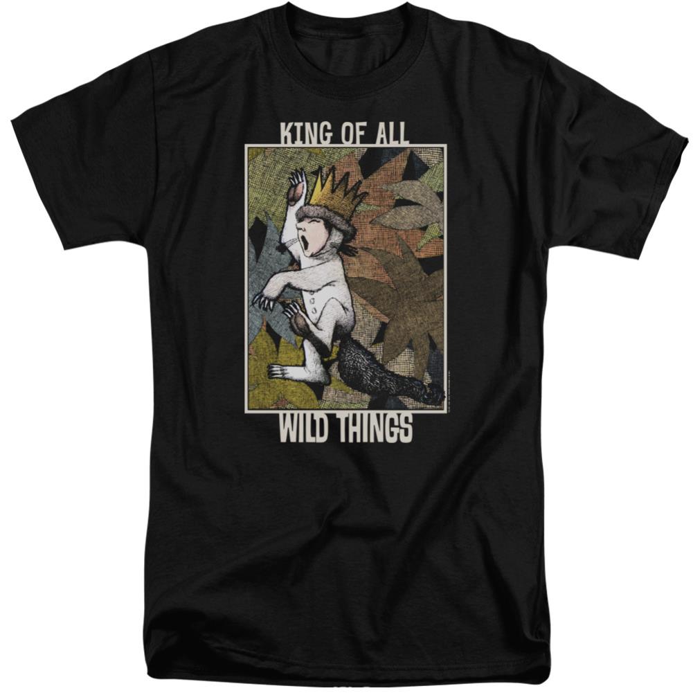 Where The Wild Things Are King Of All Wild Things Men's 18/1 Tall Cotton Short-Sleeve T-Shirt