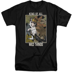 Where The Wild Things Are King Of All Wild Things Men's 18/1 Tall Cotton Short-Sleeve T-Shirt