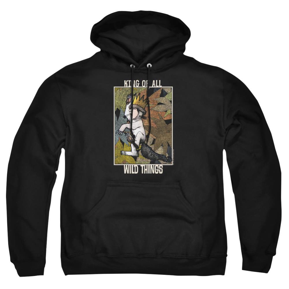 Where The Wild Things Are King Of All Wild Things Men's Pull-Over 75 25 Poly Hoodie