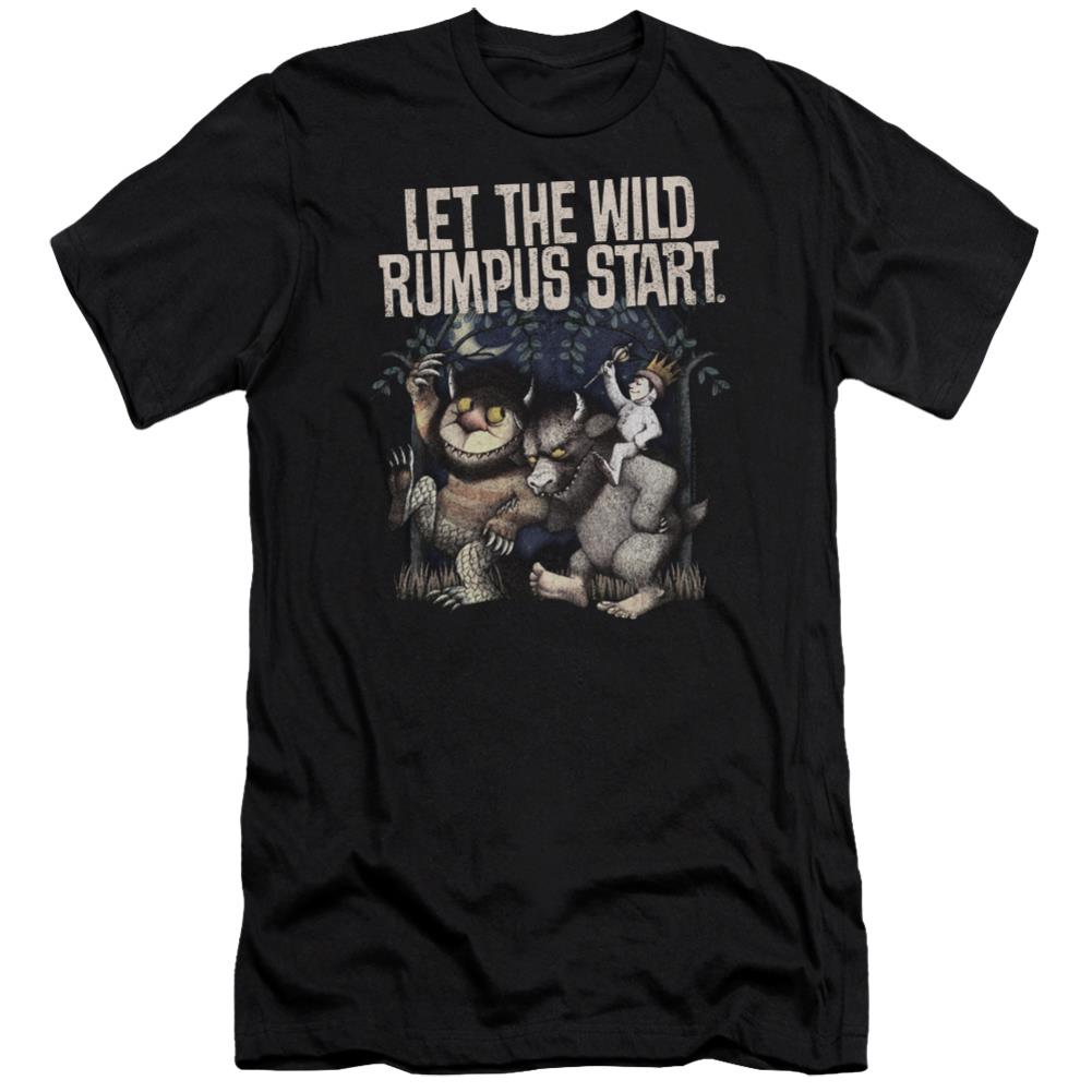 Where The Wild Things Are Wild Rumpus Men's Ultra-Soft 30/1 Cotton Slim Short-Sleeve T-Shirt