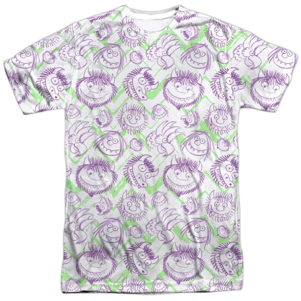 Where The Wild Things Are Wild Scribble Men's Regular Fit Polyester Short-Sleeve T-Shirt