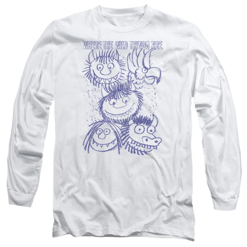 Where The Wild Things Are Wild Sketch Men's 18/1 Cotton Long-Sleeve T-Shirt