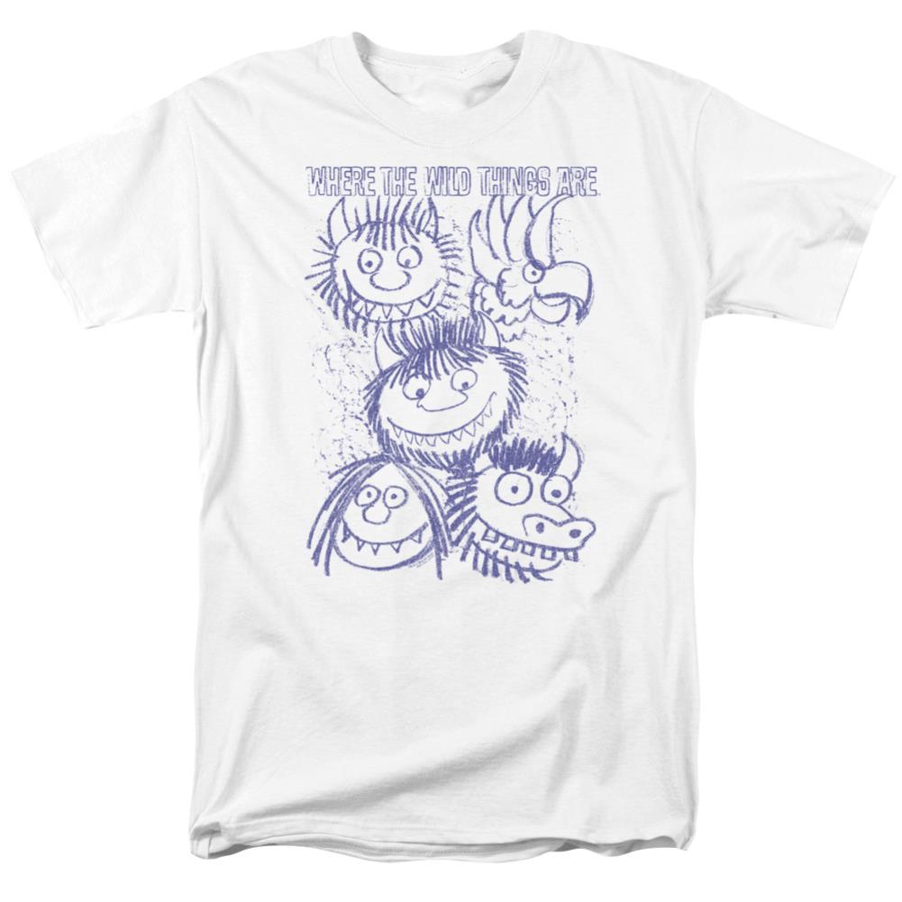 Where The Wild Things Are Wild Sketch Men's 18/1 Cotton Short-Sleeve T-Shirt