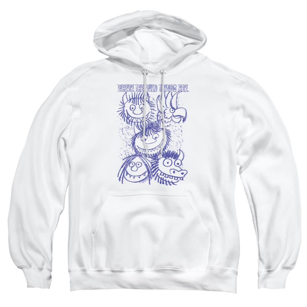Where The Wild Things Are Wild Sketch Men's Pull-Over 75 25 Poly Hoodie