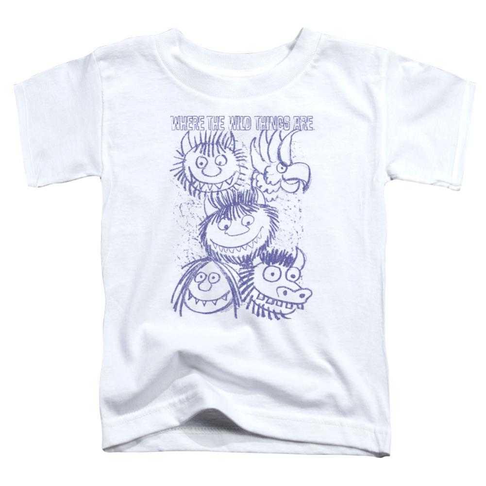 Where The Wild Things Are Wild Sketch Toddler 18/1 Cotton Short-Sleeve T-Shirt