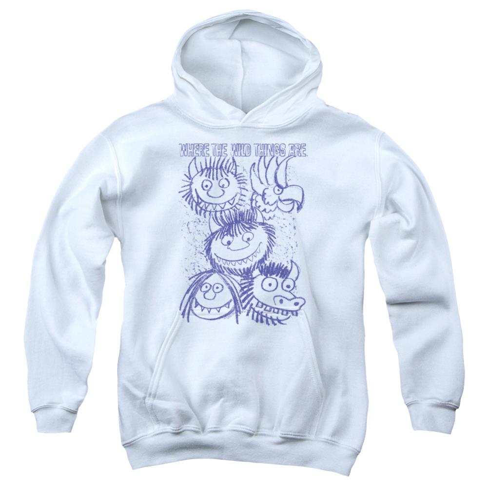 Where The Wild Things Are Wild Sketch Youth Cotton Poly Pull-Over Hoodie
