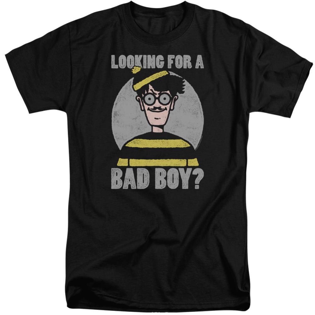 Where's Waldo Bad Boy Men's 18/1 Tall Cotton Short-Sleeve T-Shirt