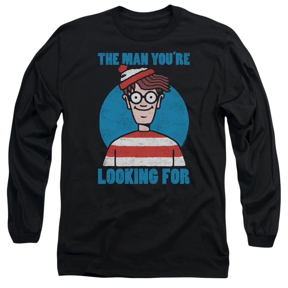 Where's Waldo Looking For Me Men's 18/1 Cotton Long-Sleeve T-Shirt
