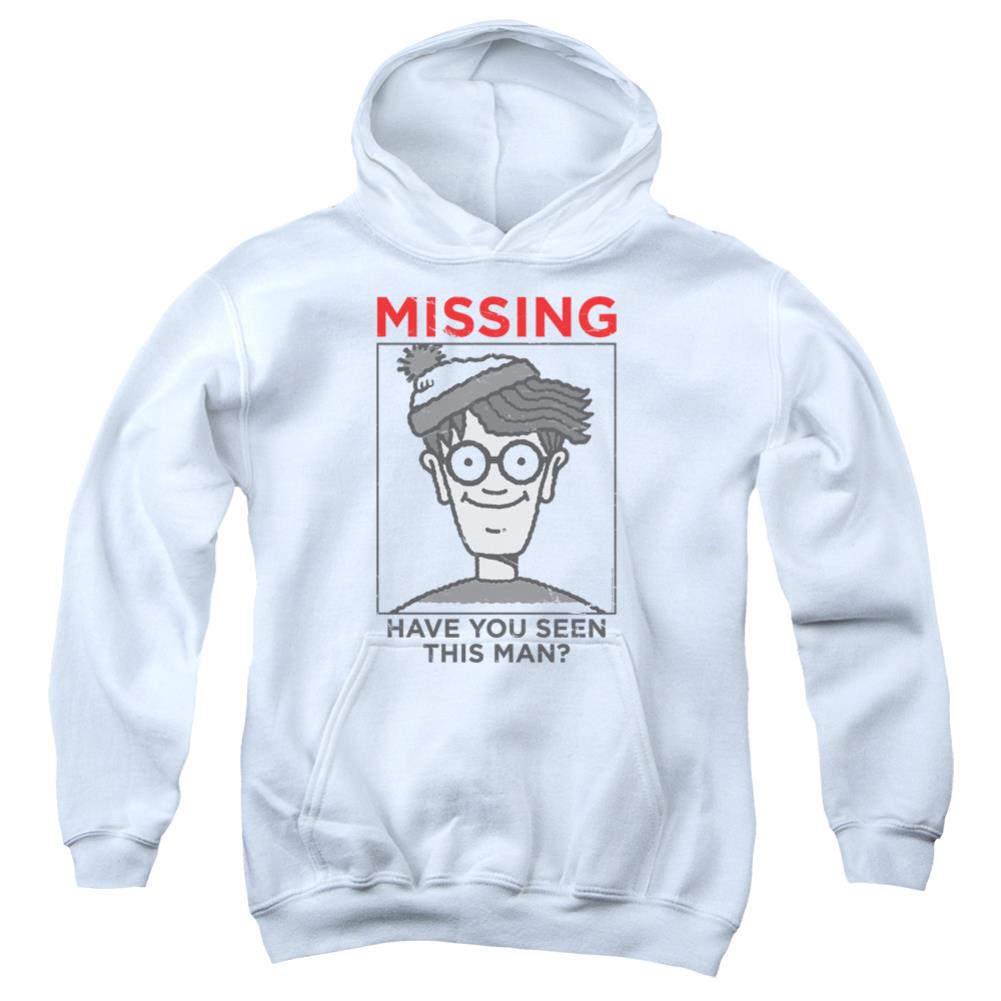 Where's Waldo Missing Youth Cotton Poly Pull-Over Hoodie